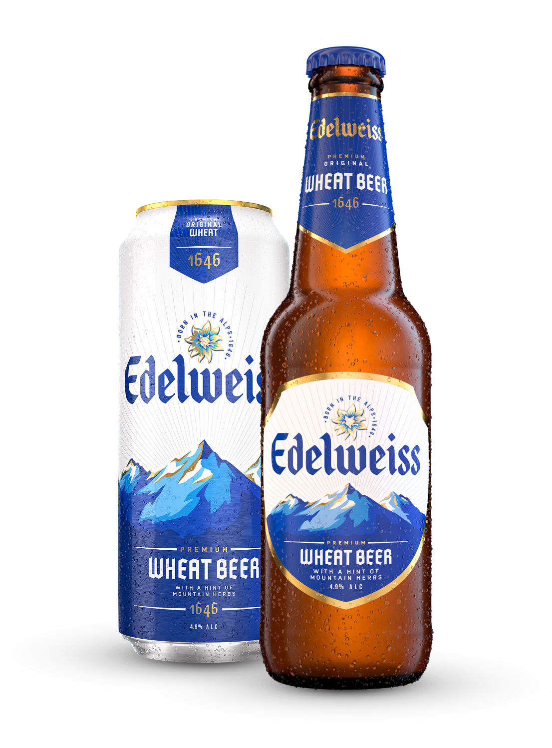 Edelweiss Wheat Can Bottle